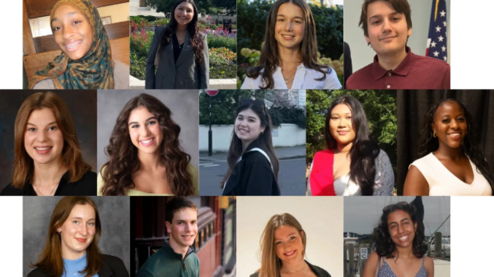 The 13 Cotner International Studies Student Support Fun Scholarship recipients